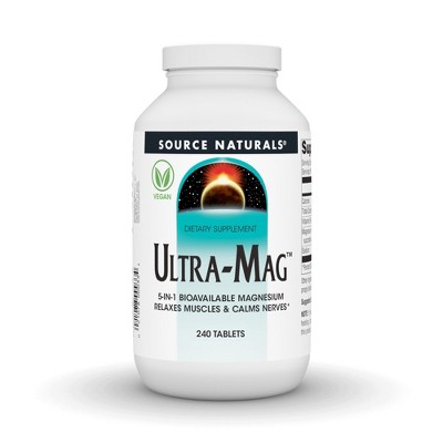 Ultra-Mag Hi Efficiency Magnesium by Source Naturals, Inc.  -  240 Tablet