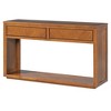 Okak 55IN Rustic Console Table with 2 Drawers, Entryway Table with Open Shelf, Hallway Table for Living Room, Bedroom, Foyer, Honey - 4 of 4
