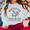 Simply Sage Market Women's Graphic Sweatshirt Mistletoe Kisses Are Free - 2 of 4