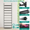 NewHome"10-Tier Tall Shoe Rack Organizer, Space-Saving Vertical Shelf for 25-30 Pairs, Non-Woven Fabric"Black - 4 of 4