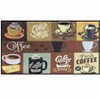 Home Mart Goods Multicolor Coffee Modern Non-Slip Washable Low Pile Kitchen Mat - 28" x 17" - 2 of 4