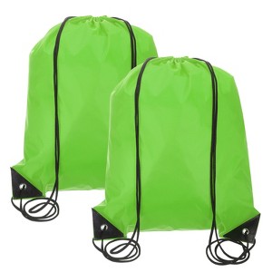 Unique Bargains Fitness Sports Travel Lightweight Drawstring Backpacks 2 Pcs - 1 of 4