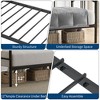 COZONY Twin Daybed with Trundle  Metal Bed Frame with Six-Wheel Pull-Out Roller Heavy-Duty Steel Slats, No Spring Mattress, for Living Room - 4 of 4