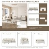 Whisen Oversized Modern Sofa Module for Modular Sectional Sofa, Wide Seat Chenille Armchair with Pillows - 3 of 4