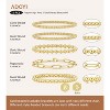 adoyi Gold Bracelets for Women Waterproof, 14K Gold Plated Beaded Strand Bead Ball Bracelets stack - 4 of 4