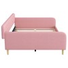 PAGED Bed Frame Upholstered Daybed with 4 Support Legs and Two Armrests, Easy Assembly, Box Spring Not Required - 4 of 4