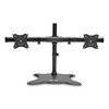 Tripp Lite Dual Desktop Monitor Stand, For 13" to 27" Monitors, 31.69" x 10" x 18.11", Black, Supports 26 lb - 4 of 4