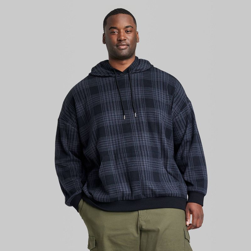 Men&#39;s Regular Fit Hooded Pullover Sweatshirt - Original Use&#8482; Black, 2 of 4