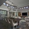 BAOURE Extra Large Black Wagon Wheel Chandelier, Farmhouse Pendant Light Fixture, Round Rustic Large Chandeliers - 2 of 4