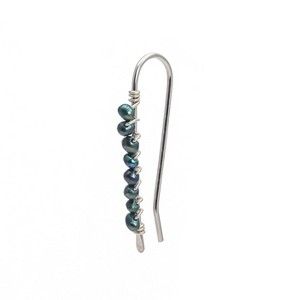 Black Pearl Ear Climbers - 1 of 4