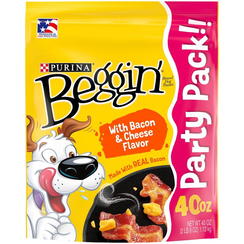 Purina Beggin' Strips Training Treats Bacon & Cheese Flavors Dog Treats, 1 of 11