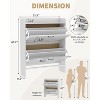 Shoe Storage Organizer with 2 Flip Drawers, Farmhouse Shoe Cabinet - 4 of 4