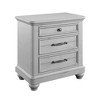 Vynxaria Coastal Farmhouse Gray 3-Drawer Nightstand with USB, 28.0"L¡Á17.0"W¡Á28.0"H, Easy Assembly, Low-Maintenance - 2 of 4