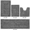 Lux Premium 100% Cotton Tufted Solid Reversible 4 Piece Bath Rug Set – Ultra-Soft, Water-Absorbent, Durable, Machine Washable Bathroom Rug - 2 of 4