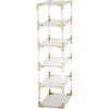 55 Downing Street Hanna 70 3/4" Clear Acrylic and Gold 6-Shelf Open Bookcase - 4 of 4
