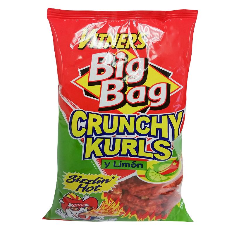 Vitner&#39;s Big Bag Sizzlin&#39; Hot y Limon Flavored Crunchy Kurls - 8.75oz, 1 of 2