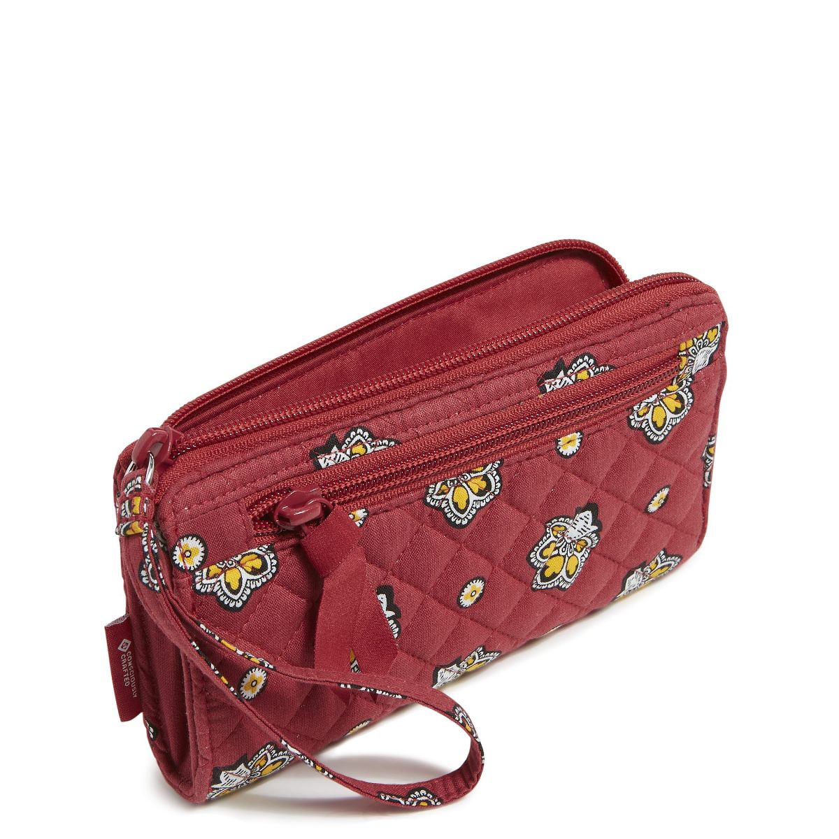 Vera Bradley Women's Cotton RFID Front Zip Wristlet - thumbnail 2