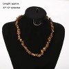 Natural Stone Irregular Gemstone Beaded Choker Necklace for Women Bohemian Crystal Jewelry - 4 of 4