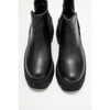 Clen - Black Genuine Leather Elastic-Panel Chunky Platform Boot (Women) | Forever & Always Shoes - 3 of 4
