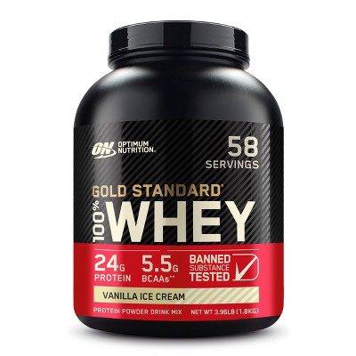 Optimum Nutrition Gold Standard 100% Whey Protien - Vanilla Ice Cream - 3.96lbs