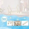 Unique Bargains Stainless Steel Magazine CD Storage Desk Decorative Bookshelf - 3 of 4