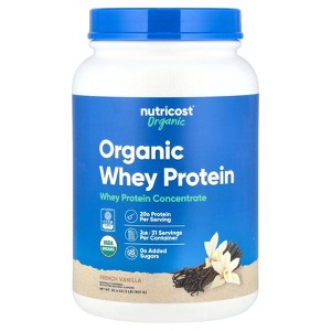 Nutricost Organic Whey Protein, French Vanilla, 2 lb (907 g) - 1 of 2