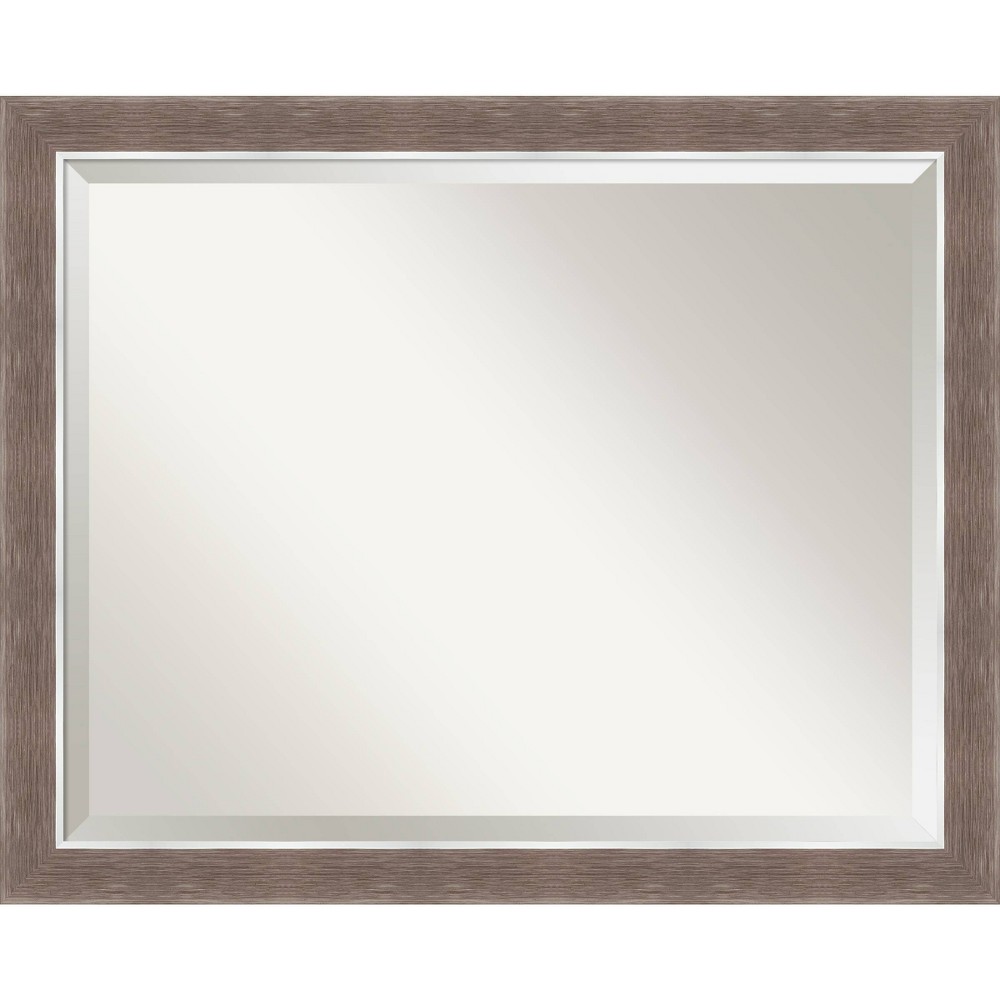 Photos - Wall Mirror 32" x 26" Noble Mocha Framed Bathroom Vanity  - Amanti Art