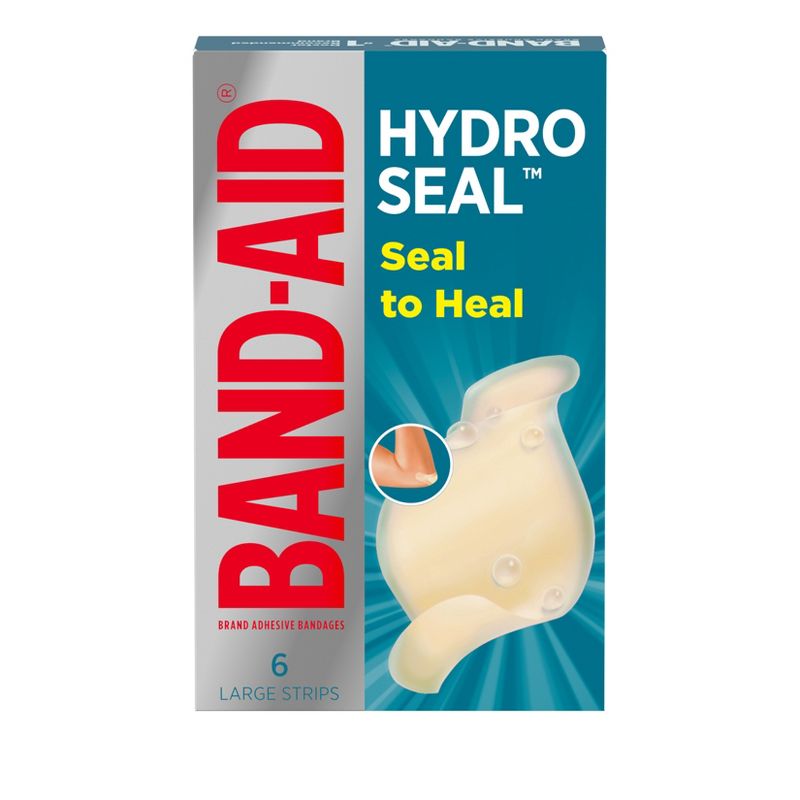 Band-Aid Brand Hydro Seal Large All Purpose Adhesive Bandages- 6ct, 1 of 10