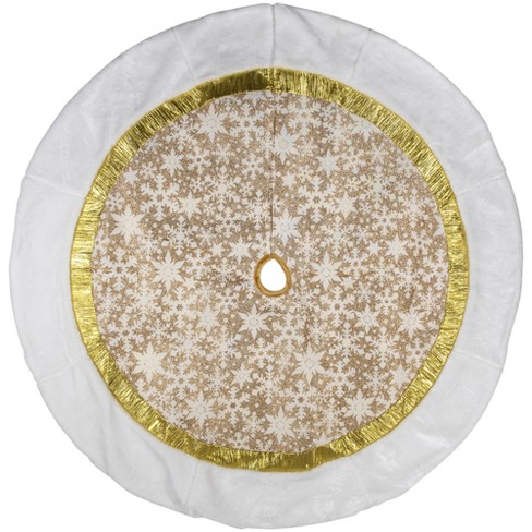 gold christmas tree skirt target