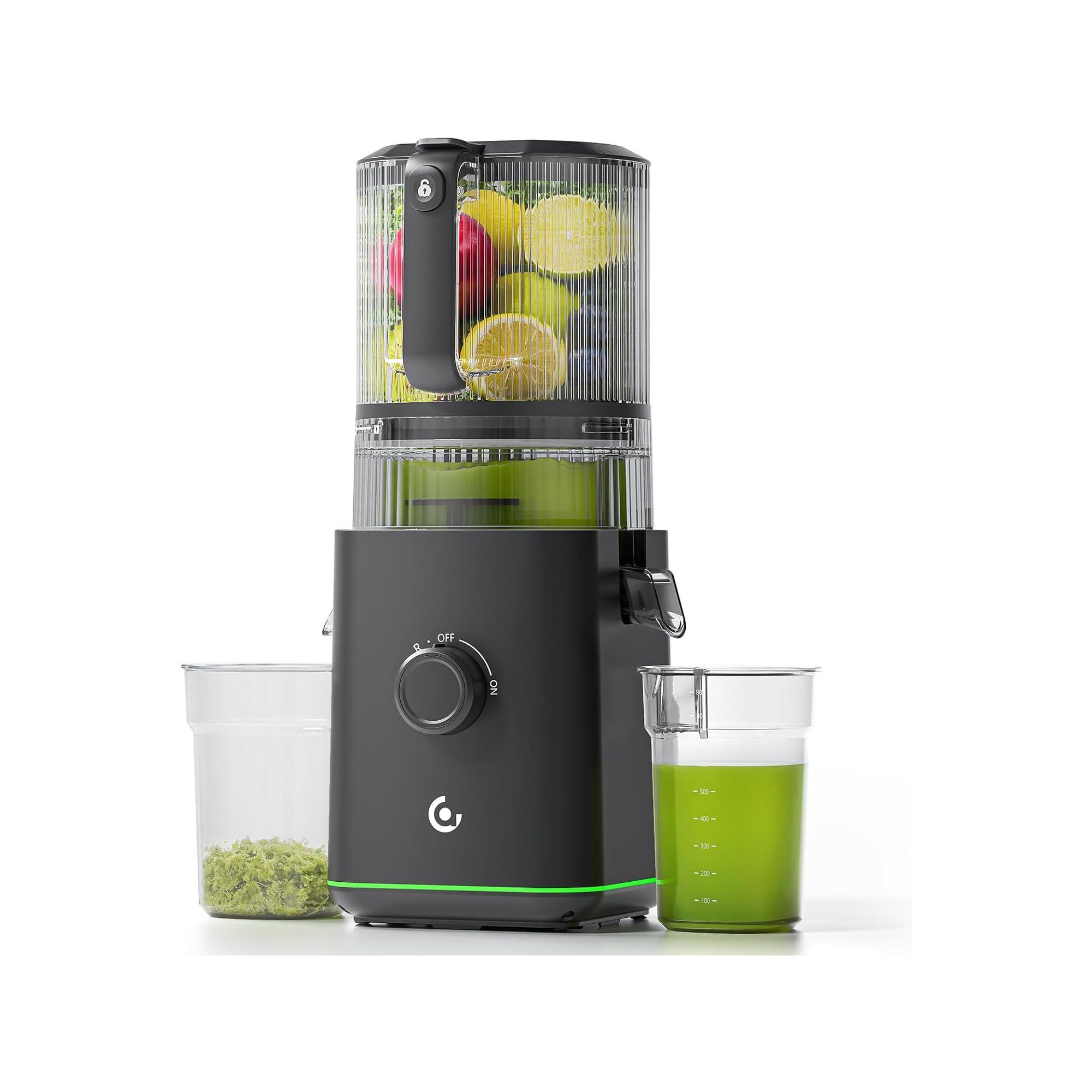 AOBOSI Cold Press Juicer, 6.5-Inch Mega Chute for Whole Fruits