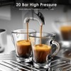 Kismile 2 Cup Stainless Steel Espresso Machine with LED Display, Cold Brew and Milk Frother Steam Wand for Latte and Cappuccino - 4 of 4