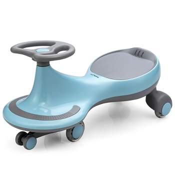 Costway Wiggle Car Ride-on Toy w/ Flashing Wheels for Toddlers & Kids