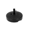 Round Market Umbrella Base,Polyethylene Multifunctional Patio Umbrella Base With 2 Adjustable Knobs,Fit For Various Umbrellas-Coolbibila - 2 of 4