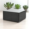 7-Piece Patio Furniture Set with PE Wicker, Tempered Glass Table, Cushions, and Pillows for Outdoor Spaces - 2 of 4
