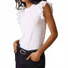 Women's Fishnet Ruffle Tee - GOLDIE - 2 of 4
