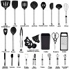 Attop Kitchen Utensil Set-Silicone Cooking Utensils-33 Kitchen Gadgets & Spoons for Nonstick Cookware-Silicone and Stainless Steel Spatula Set - 2 of 4