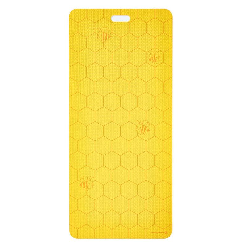 Merrithew Bee Happy Kids&#39; Eco Yoga Mat with Bag - Yellow/Red (4mm), 3 of 7