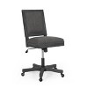 Sandine Rustic Upholstered Swivel Office Chair - Christopher Knight Home - 3 of 4