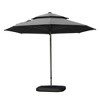Gulches Round Cantilever Patio Umbrella - UPF 50+, 9-Rib Frame, 360° Rotation, Hydraulic Opening, 5-Position Tilt, Gray - 2 of 4