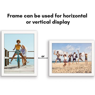 White Manufactured Wood Gallery-Style Picture Frame 8.5" x 11"