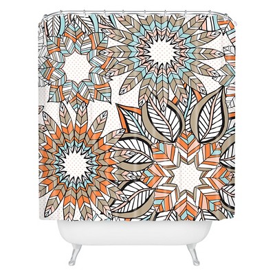 Jenean Morrison Wish List Shower Curtain Pumpkin - Deny Designs