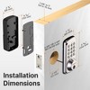 ZACHVO Fingerprint Door Lock Keyless Deadbolt, Electric Door Locks with Keypads and Emergency Charging Port, Satin Nickel - 3 of 4