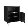 Vynxaria 1-File Door Mobile Lateral Filing Cabinet with Open Shelf for Letter, Legal, and A4 Size Files. - 4 of 4