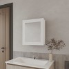 GlasFlength Decorative Wall Mirrors Bathroom Decor Cabinet Accent Mirror Vanity Medicine Cabinet Mirrors for Bathroom Wall, White, 18.6"*5.7"*20.5" - 3 of 4