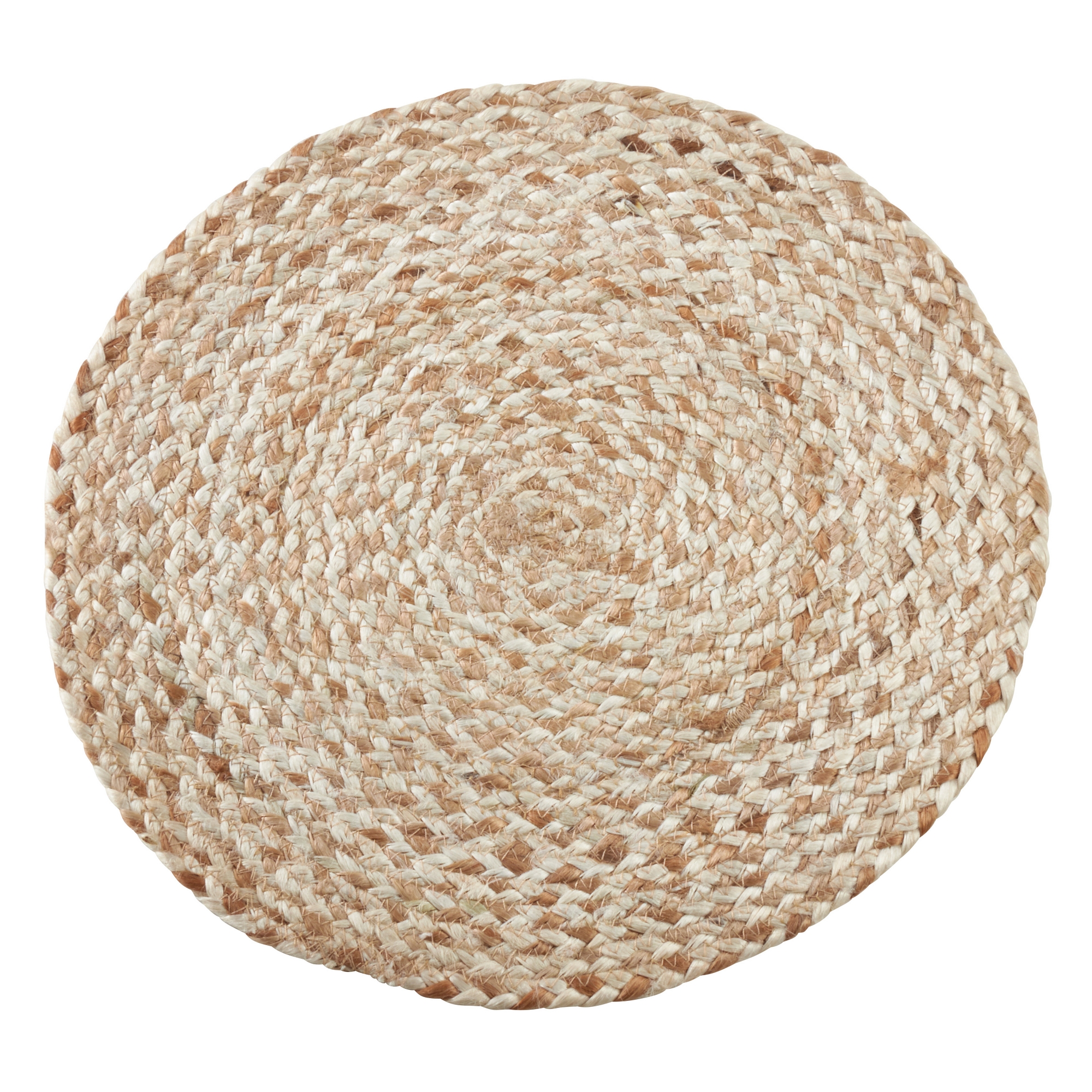 Saro Lifestyle Jute Placemats With Woven Pattern, Beige, (Set of 4 pcs)