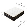 FURNIinspire Mattresses 10 Inch King Size Plush Hybrid Mattress with Encased Coils Gel Memory Foam, Fiberglass-Free, Black, 80"*76"*10" - 2 of 4