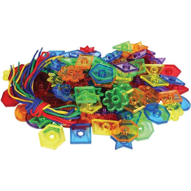 TickiT Translucent Lacing Geometrics Set, 144 Shapes with 12 Laces, 4 of 5