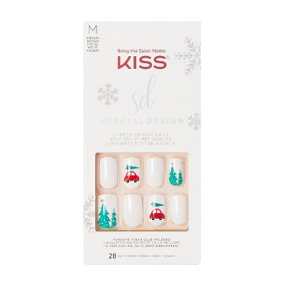 Kiss Special Design Limited Edition Fake Nails - Holiday Shopping - 28ct