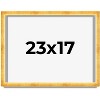 PosterPalooza | Minimalist Shadow Box Gold Picture Frame - UV Acrylic, Backing Board, Hanging Hardware - 2 of 4