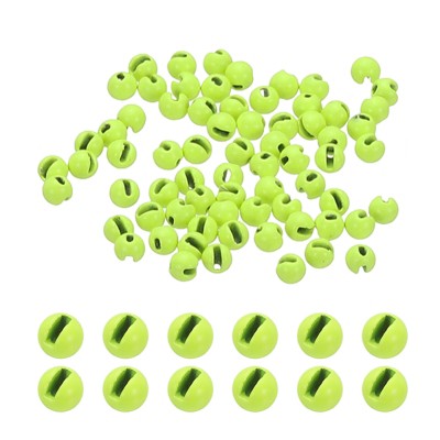 Unique Bargains Fly Tying Slotted Tungsten Round Beads for Variety Jig Hooks 70 Pcs